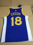 18 Omri Casspi Warriors 2017-18 Season Maillot Bleu